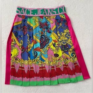 NWT Versace Colorful Women's Mini Skirt